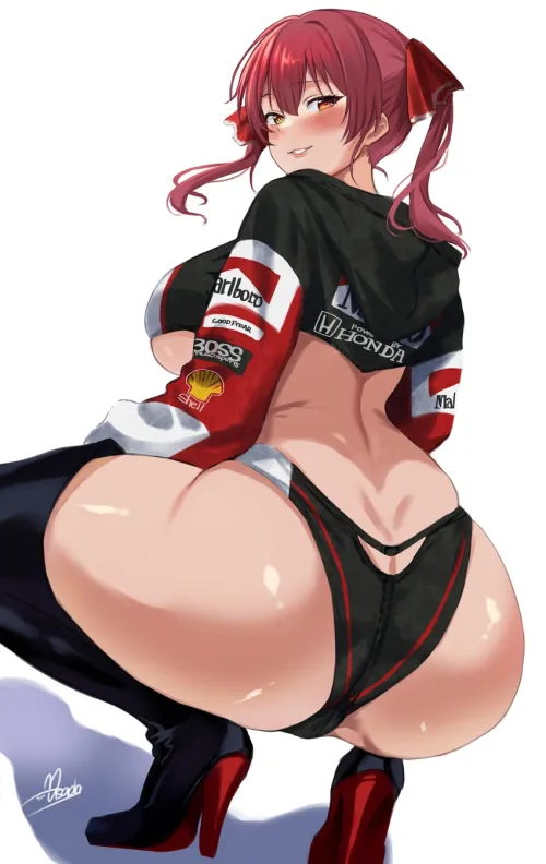 Race Queen Marine Dropping it Low [Hololive]