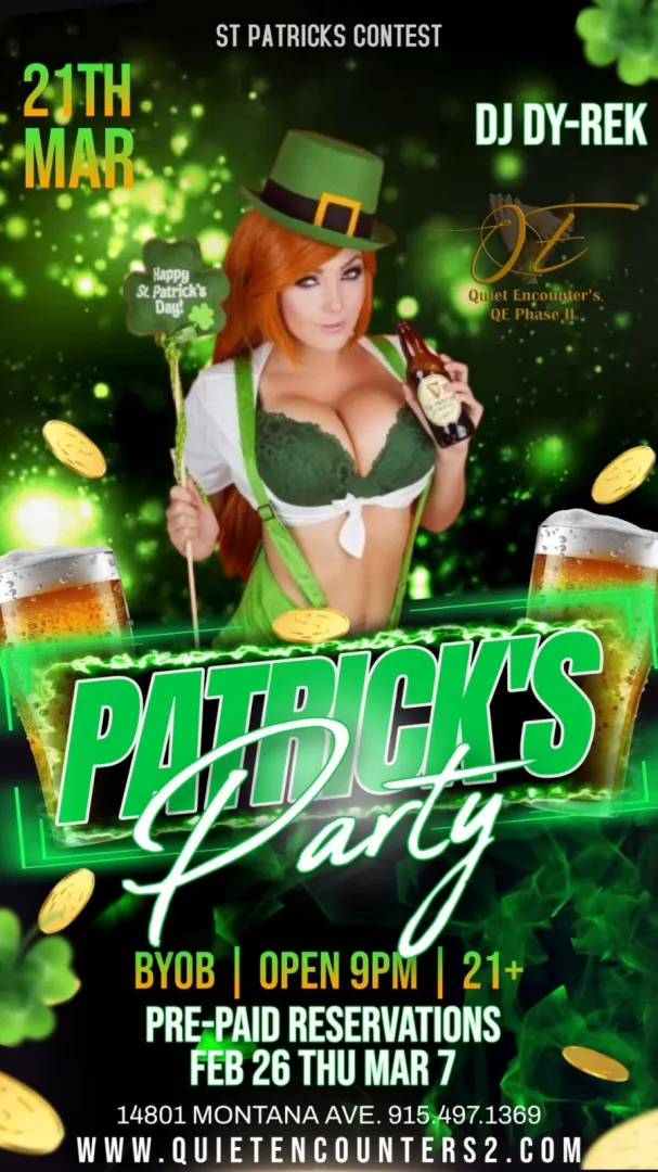 St Patricks Party QE!!!