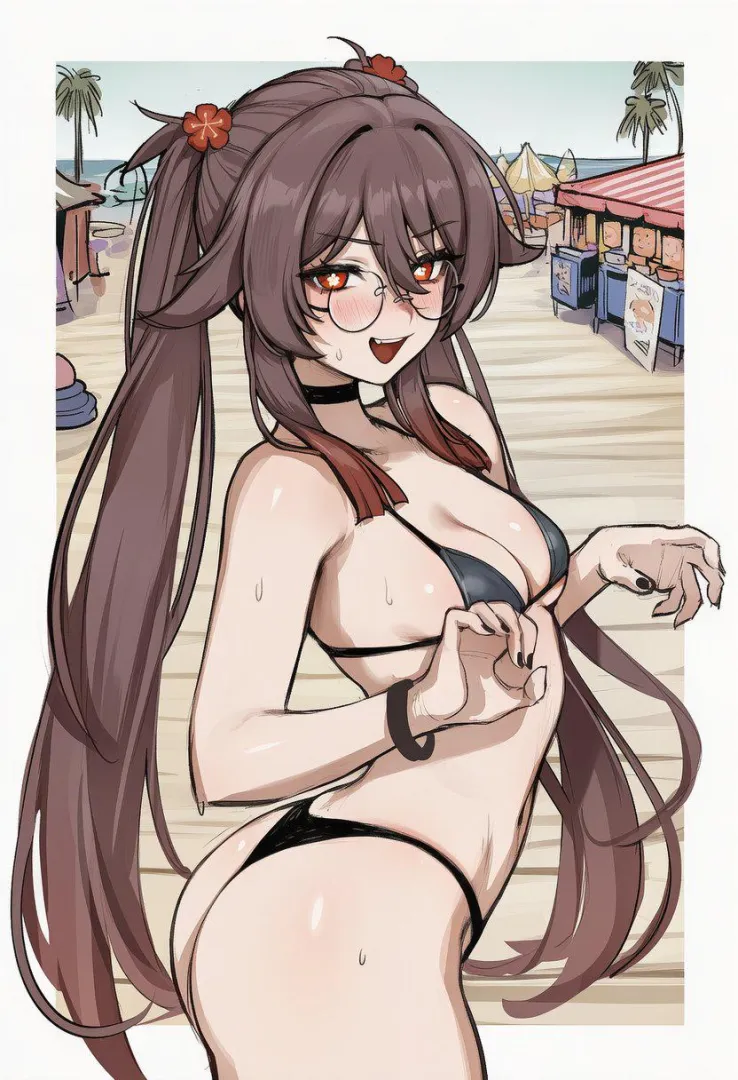 Summer Hu Tao (sidillusts3) [Genshin Impact]