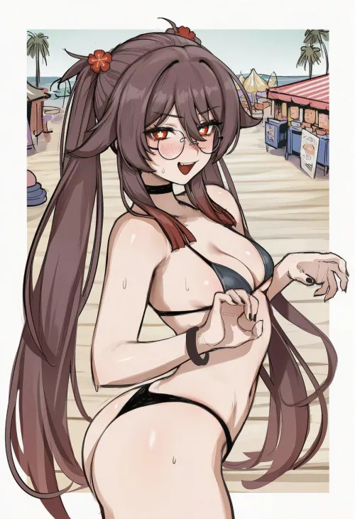 Summer Hu Tao (sidillusts3)