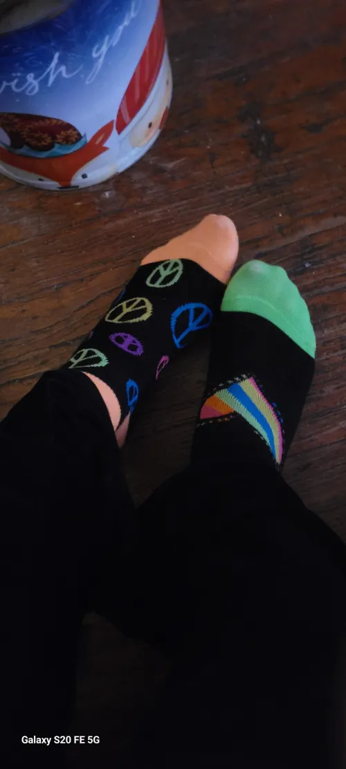 Today's work socks. Nice and stinky