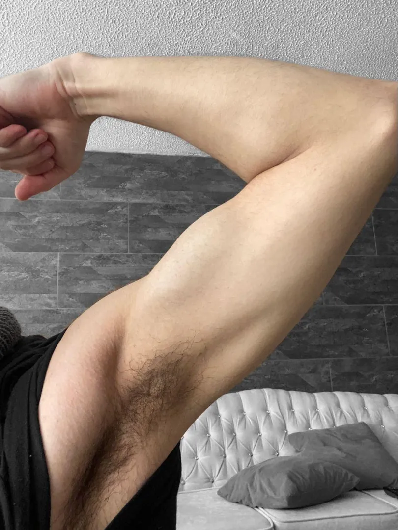 [19] sweaty after a morning workout