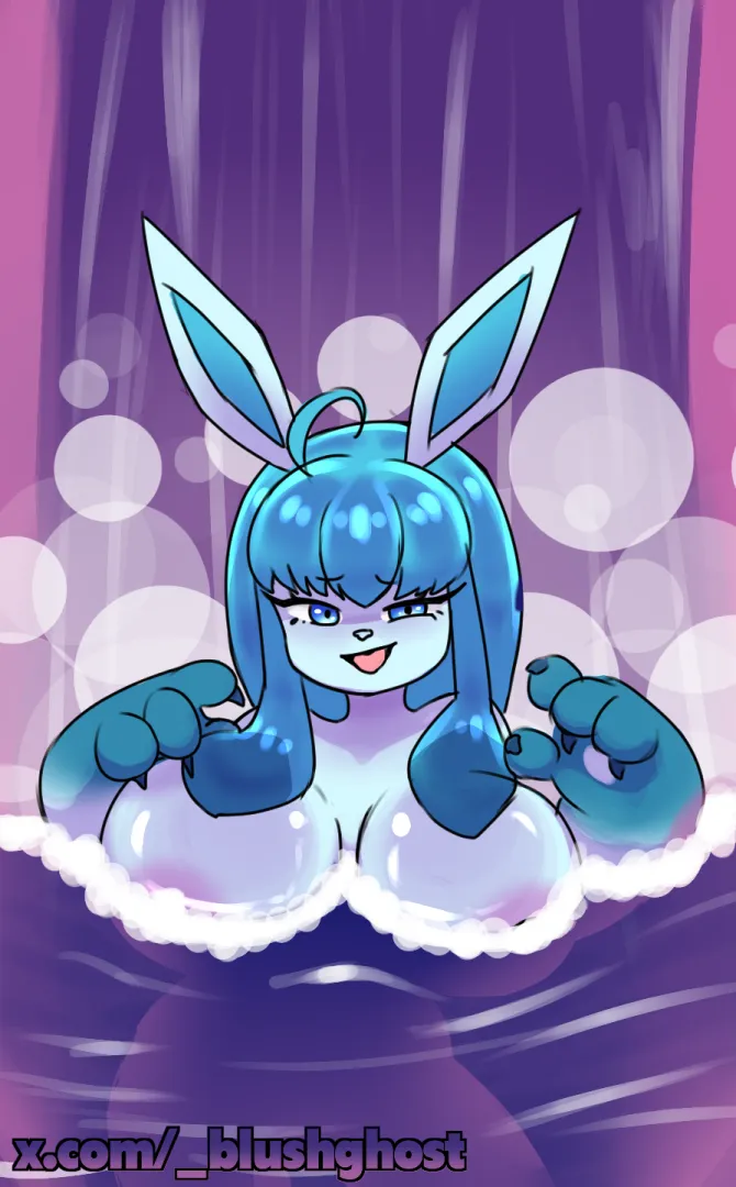 A good bath! (Art By Me: BlushGhost)