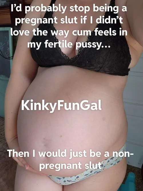 Being a pregnant slut is always more fun  breeding makes me 