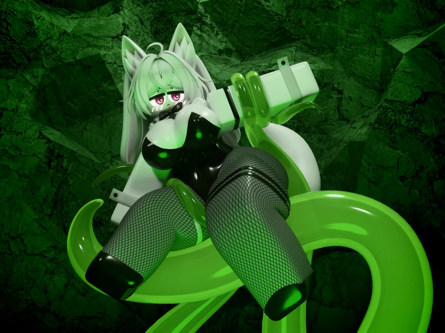 bodysuit and slime tentacles