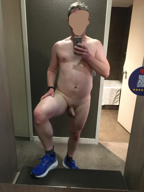 Breaking in my new shoes. Love the colour!