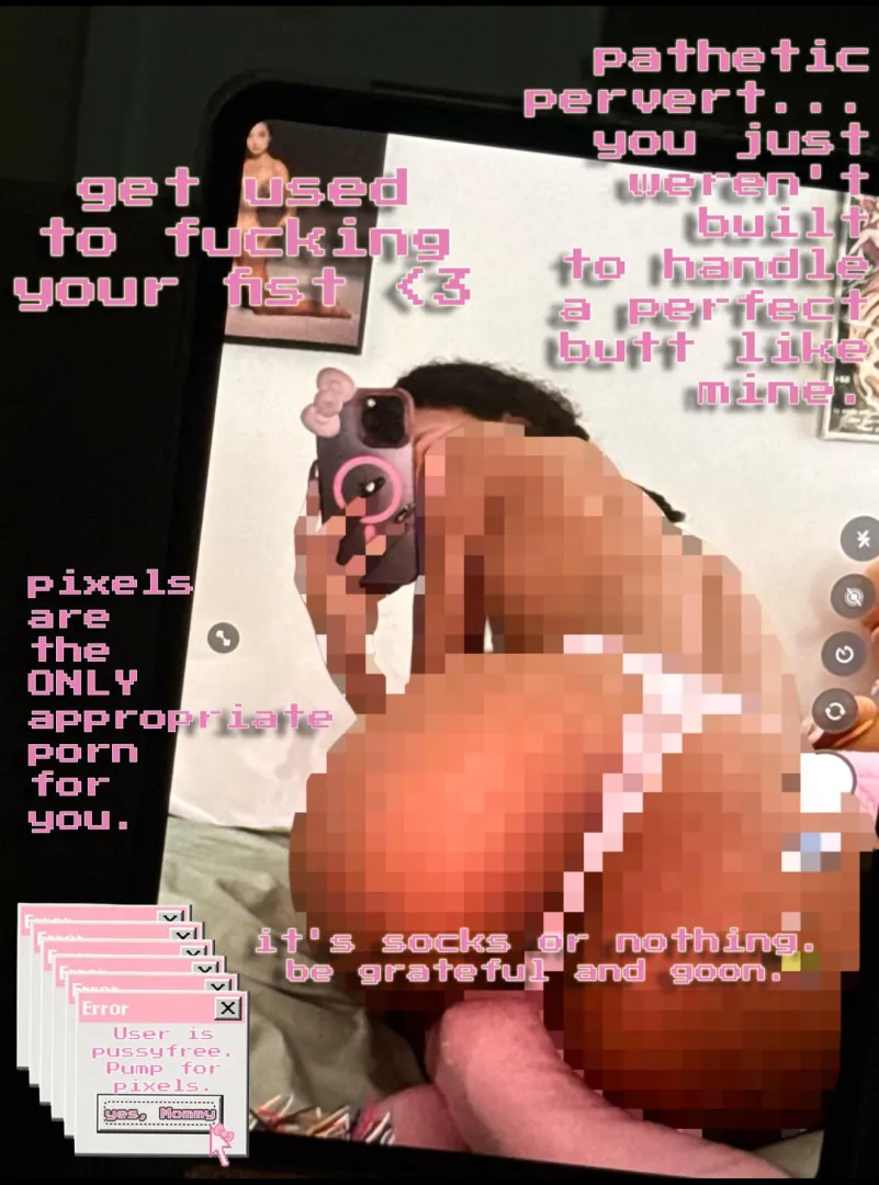 get used to fucking your fist <3