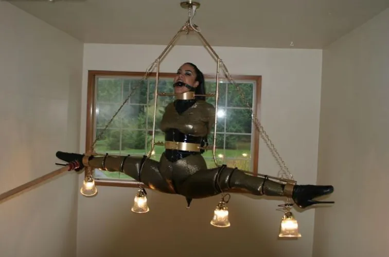 Imagine being an electrician and you get called out to your friends house to do the relevant tests and change the bulbs. And you find this..... your ex wife hooked up the mains. A present from a friend. You hooking her up to the mains?