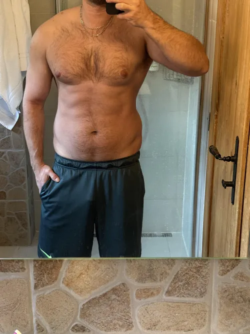 Just a masculine view of Daddy’s progress