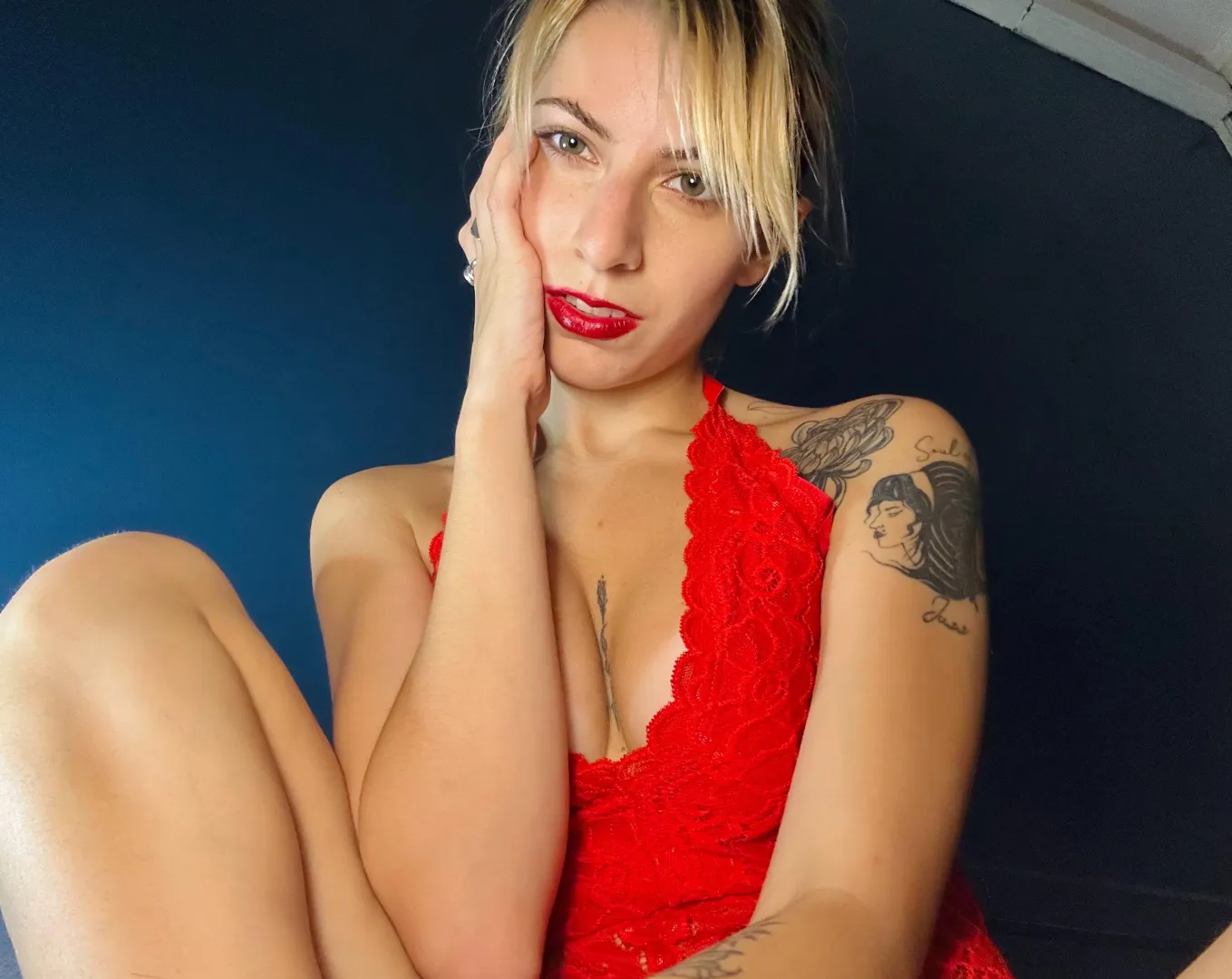 Red lingerie is very sexy and makes me feel so wanted