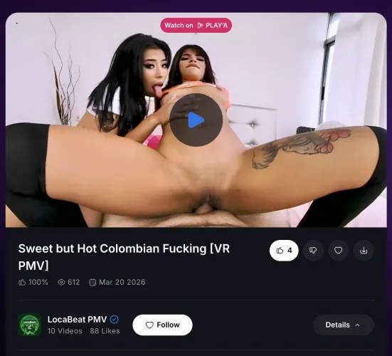 Sweet but Hot Colombian Fucking [VR PMV]