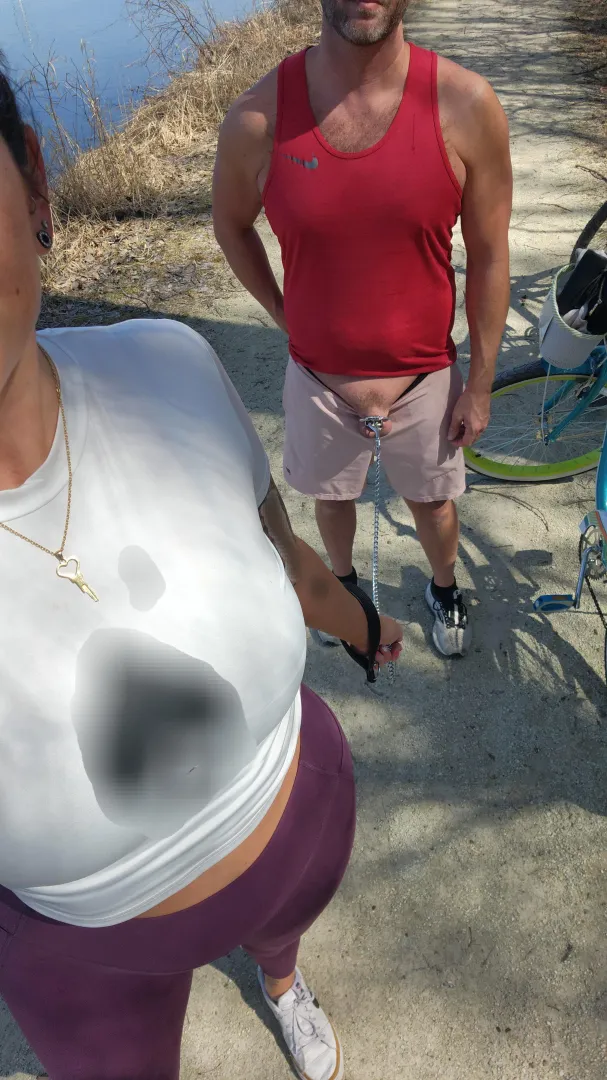 Taking my pet out for a stroll‍