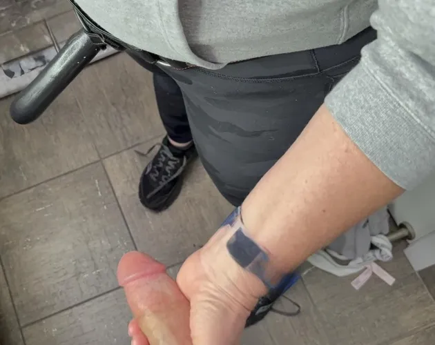 We both have our wangs out.