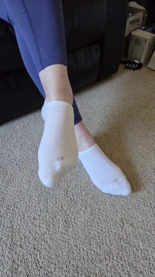 White socks fit me so well