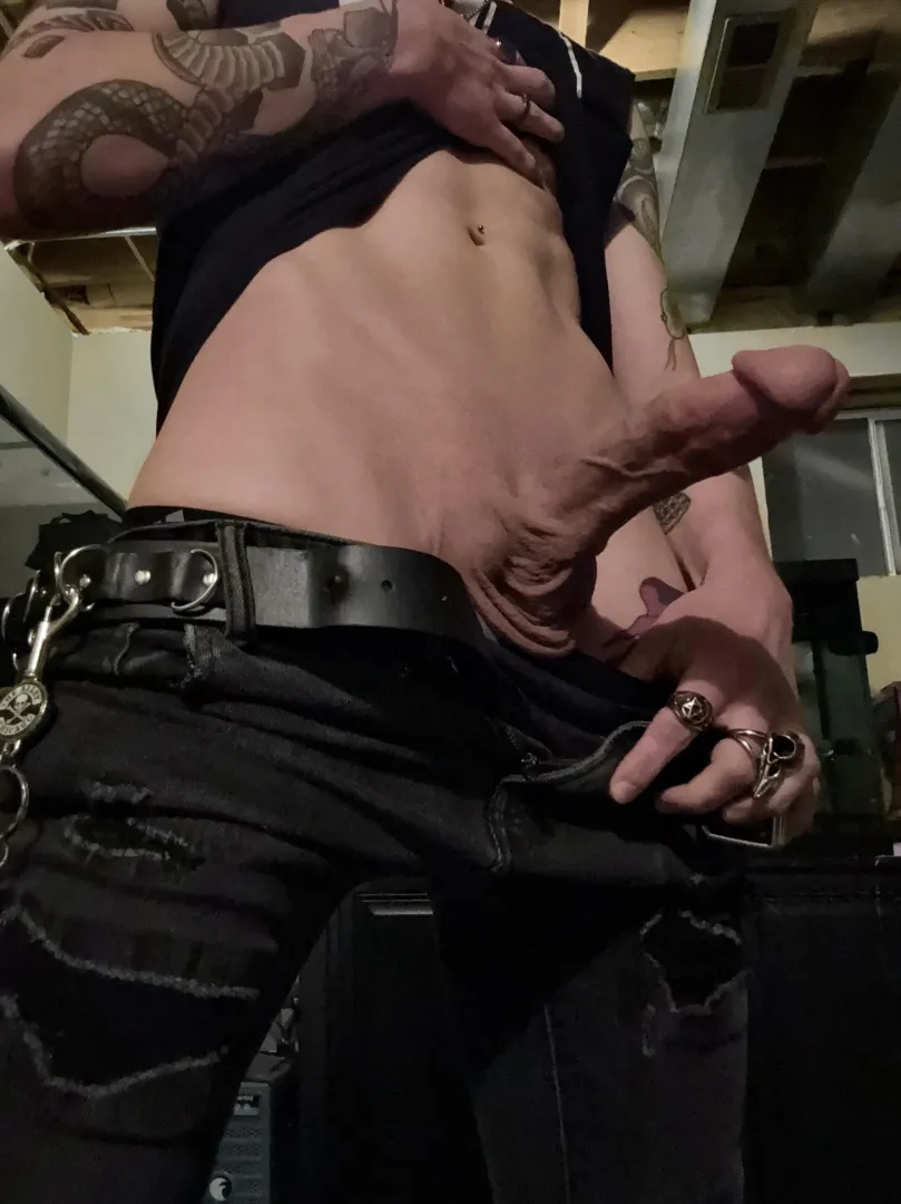 Would you let a 6’1 goth dick you down?