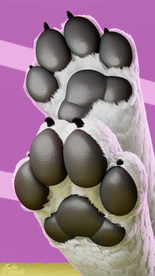 [YCH] Animated Fluffy paws! (ZelusCelsitudo)