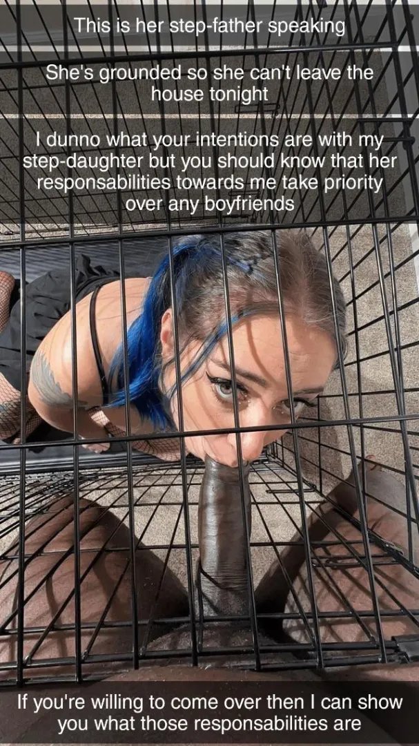 You were supposed to go on a date with her but her step-father sends this