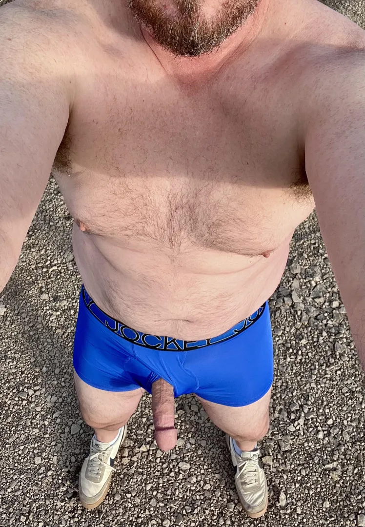 (46) It’s chilly outside this morning, I need to warm him up