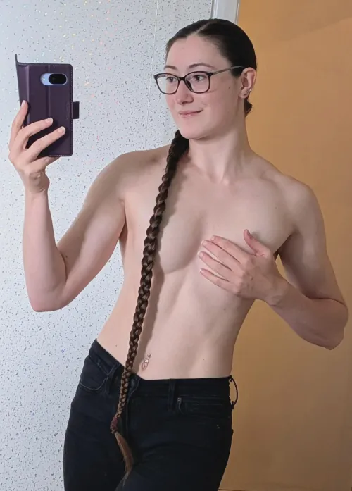 Braid just thick enough to cover them