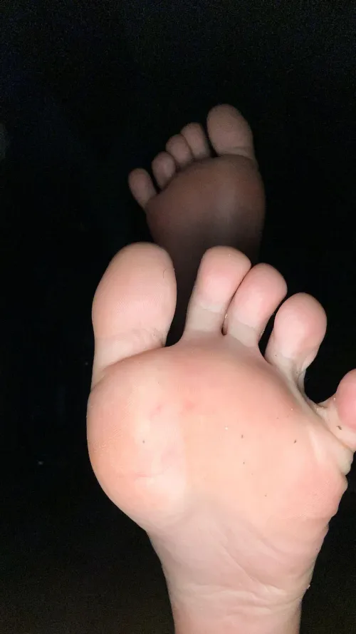 Bury your nose in between my sweaty toes and sniff