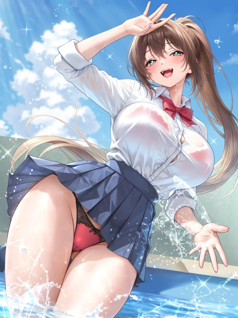 Cooling off in summer