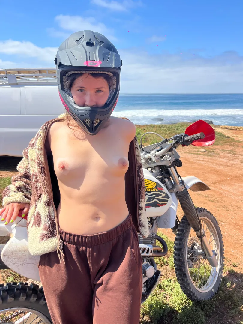 Ever seen a girl as tiny as me ride an XR4?