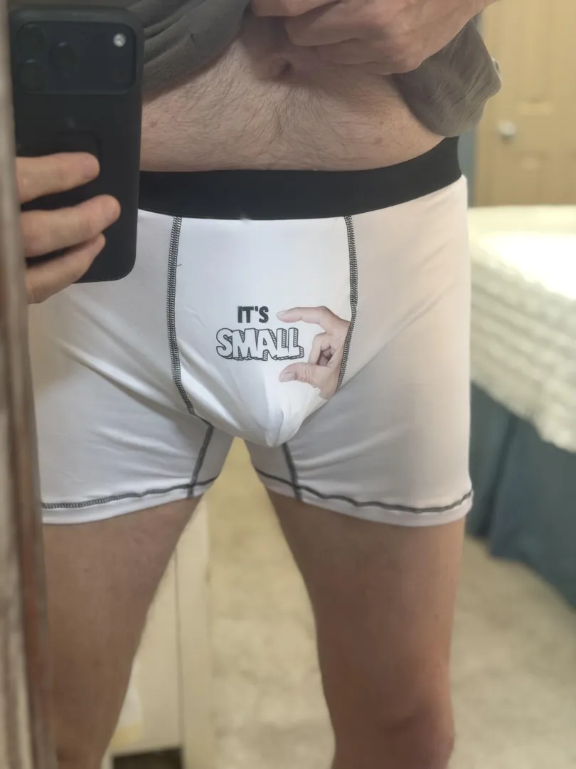 Got some new underwear. Gonna be fun in the locker room.