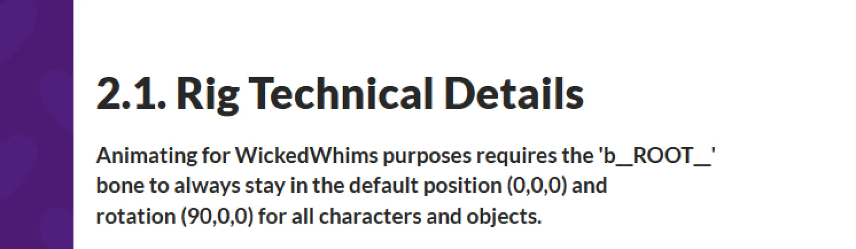 How do you make animations if b_ROOT can't move? I want to make more dancing animations, but I don't know what she could do besides twerk if b_ROOT can't move. Her legs could move but she would just be like dancing in place while standing.