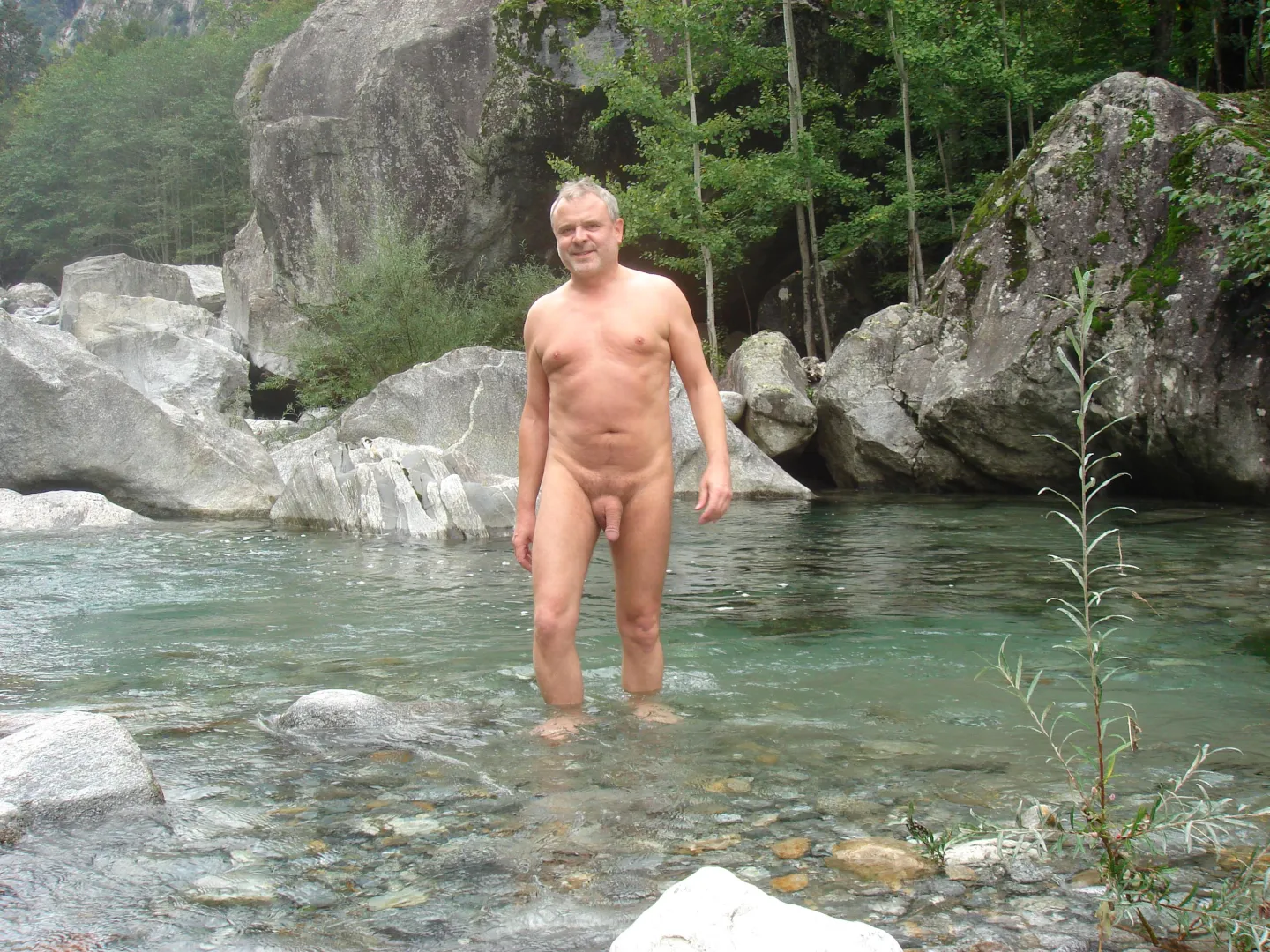 In a river in the mountains