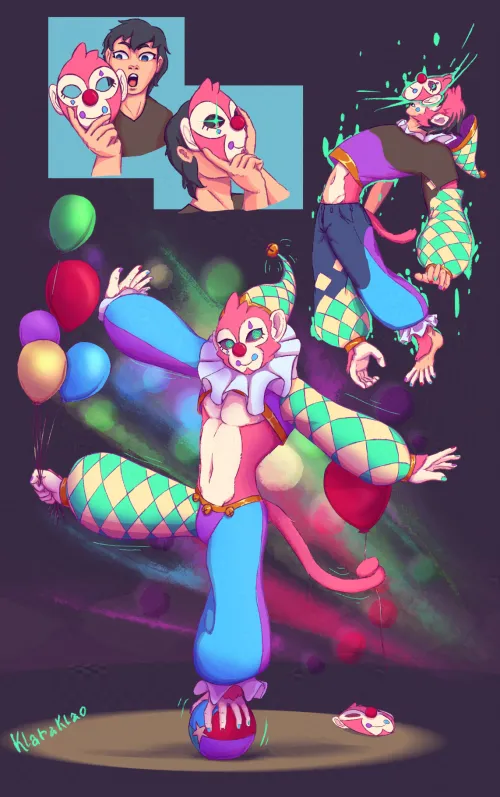 MonkeyClowning Around by Klaraklao