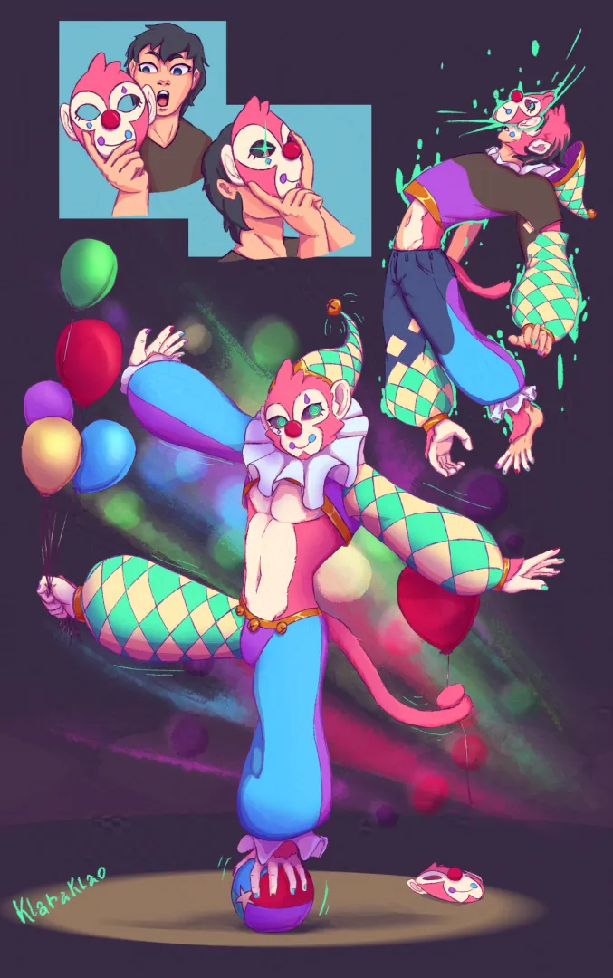 MonkeyClowning Around by Klaraklao