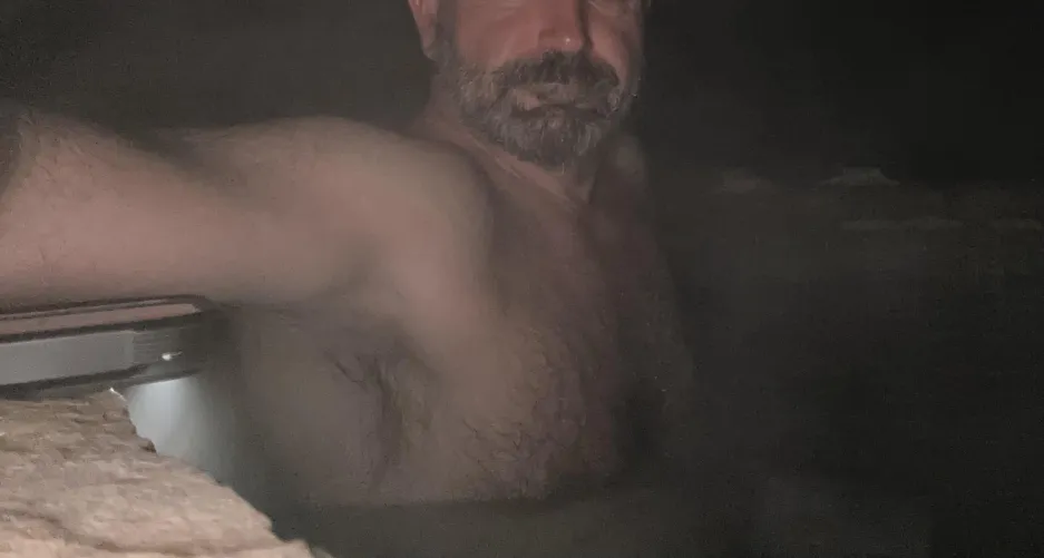 No clothes, coffee, 100° water, the bird starting to sing… the only thing missing is YOU.