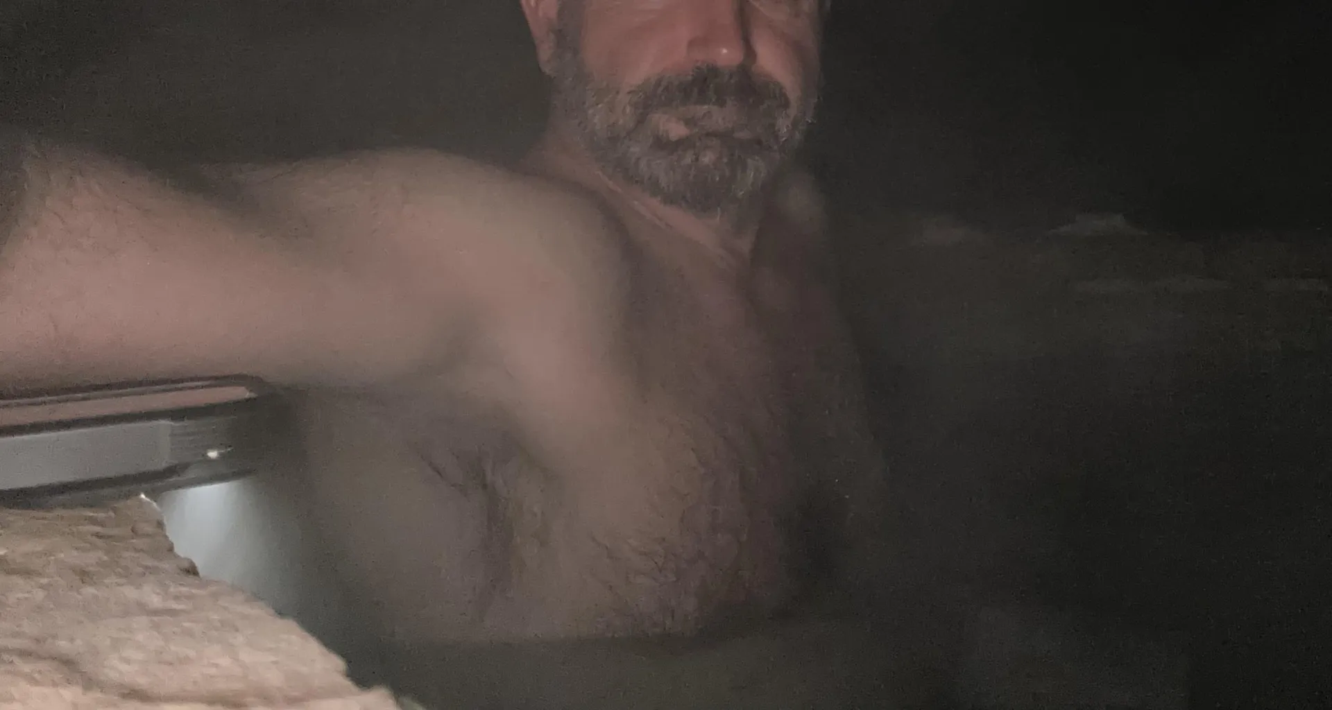 No clothes, coffee, 100° water, the bird starting to sing… the only thing missing is YOU.