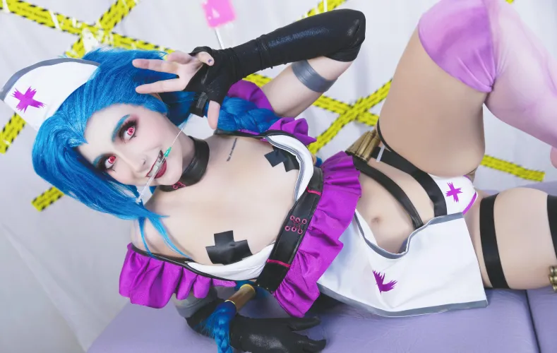 Nurse Jinx can cure you of horniness (Aloeveraiskawaii)