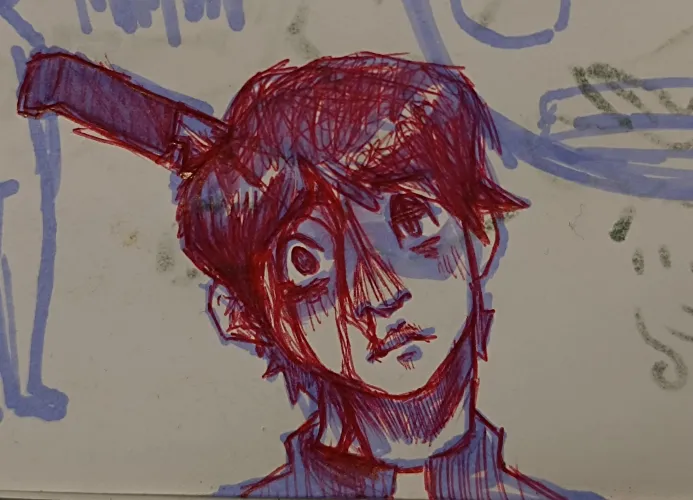 sketch while at church (●˙꒳˙●)