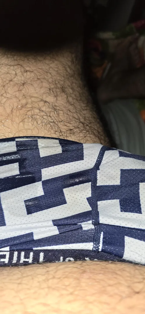 There's something hot about soaking my undies in cum...