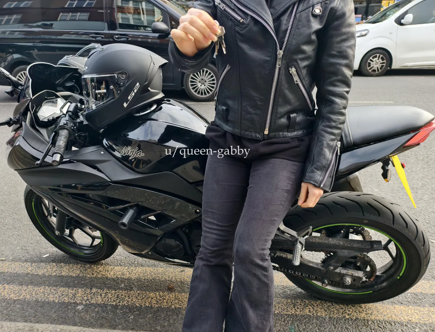 Would you ride around as my pillion passenger whilst in a cock cage?