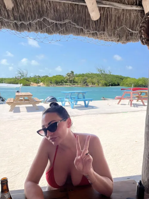 40 years old @ the beach club in Belize!