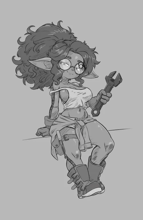 A goblin artificer named Hayley (Sephyra)