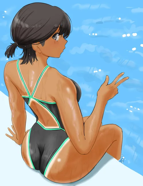 Chilling at the pool