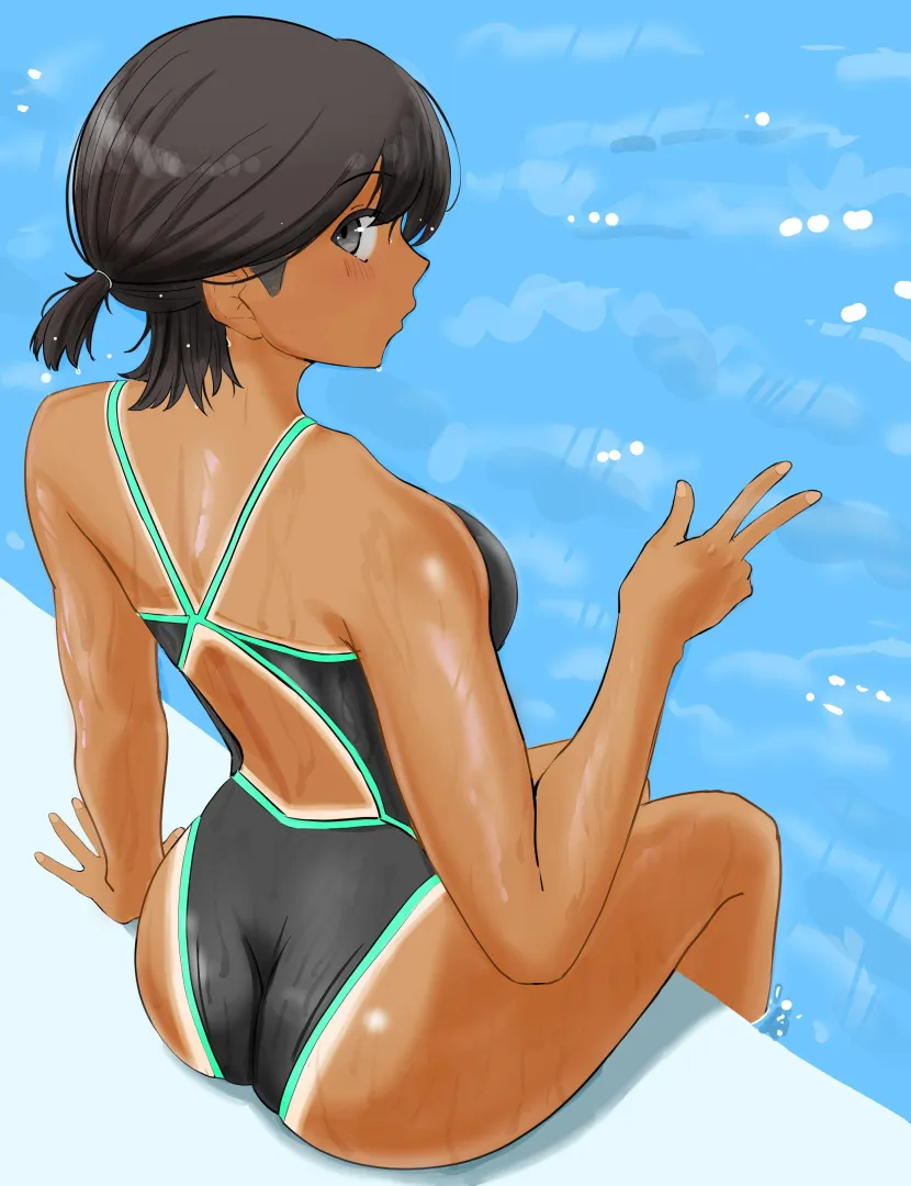 Chilling at the pool