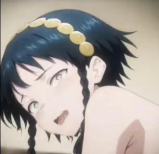 Color, 1girl, 1boy, mato seihei no slave, tobera azuma, braids, dark blue hair, small breast