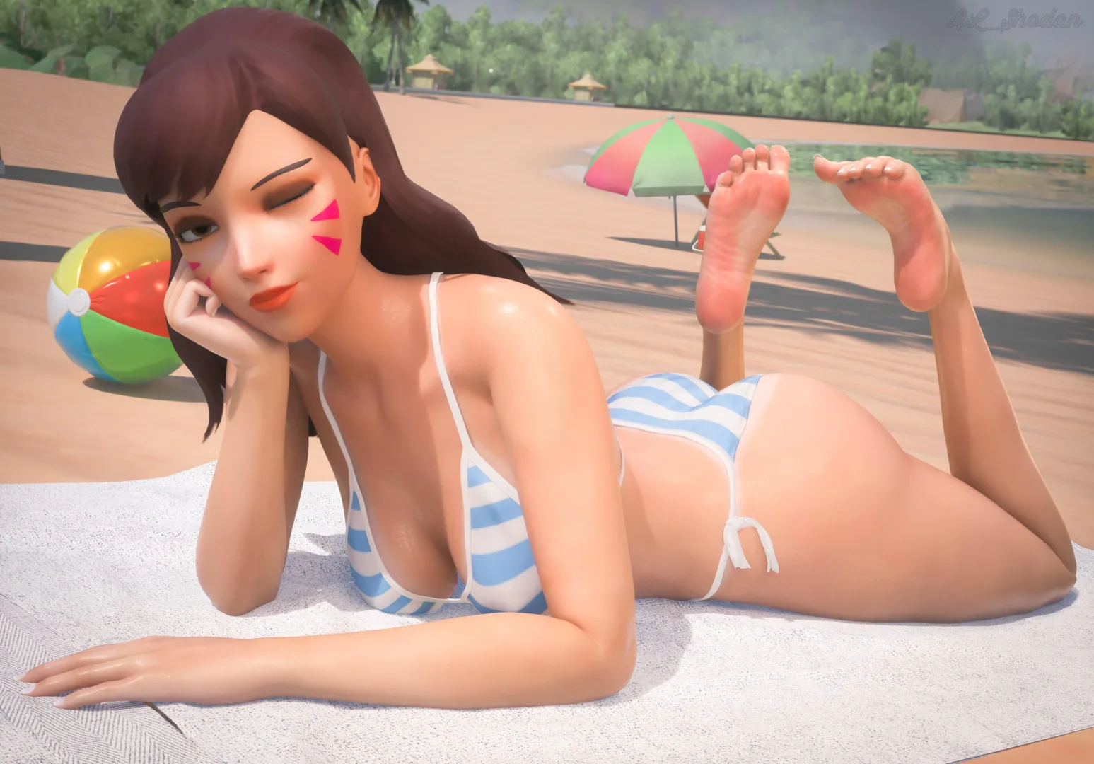 D Va at the Beach (Shodan)