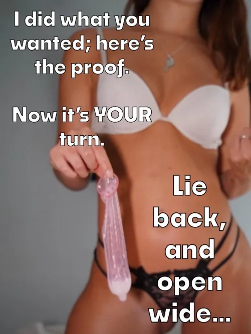 Do as you’re told, cucky.