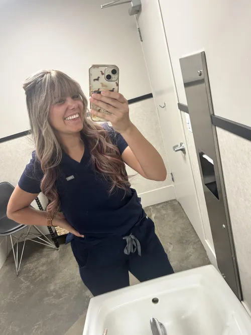 Do you want this hot blonde nurse?