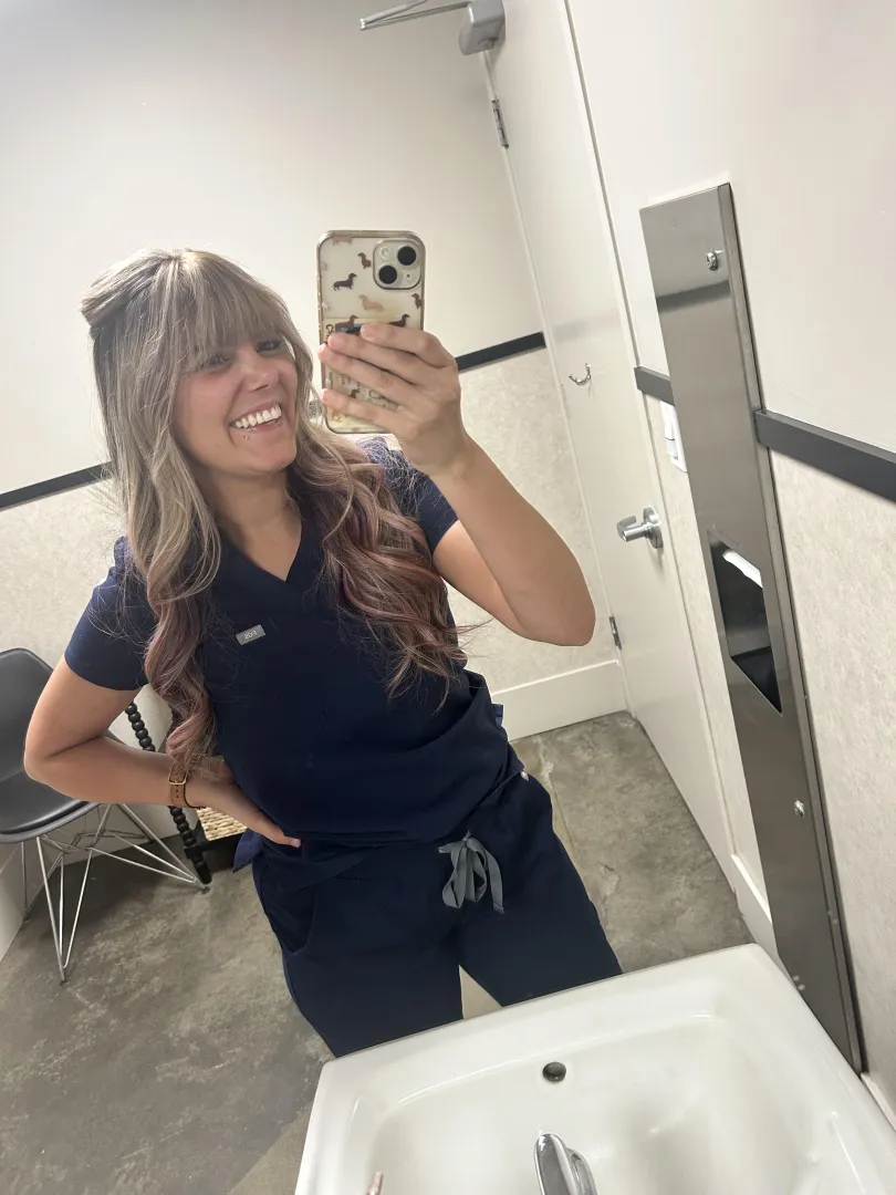 Do you want this hot blonde nurse?