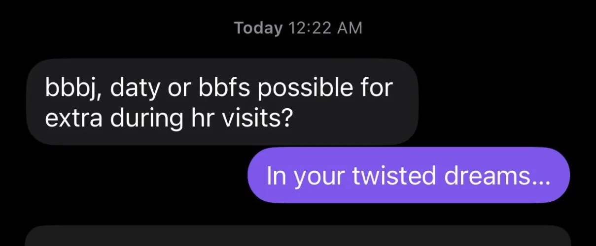 How audacious of him for a 60 minute appointment anyways