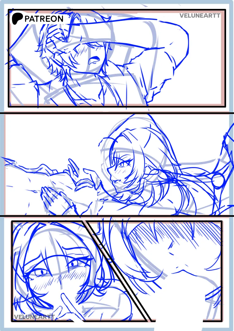 Jane thinks she can fit it all in her mouth (VeluneArtt)