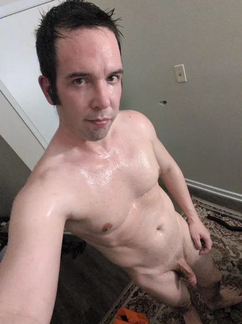 Just finished in the sauna