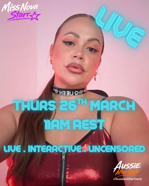 'LIVE' from Brisbane  Thursday 26th (Today)  @ 11 am AEST